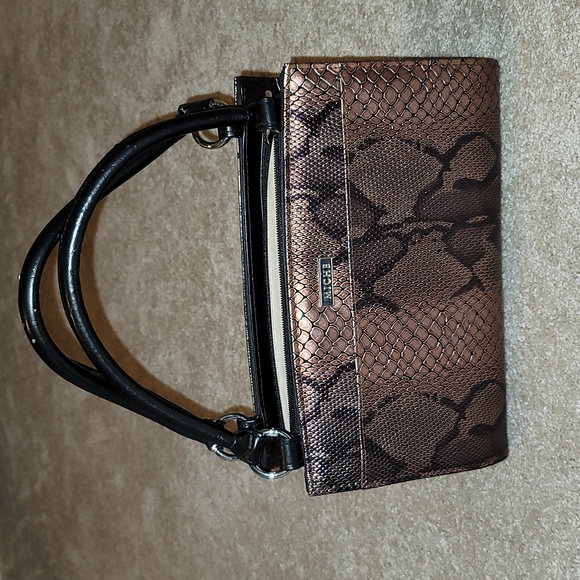 MICHE Snakeskin Embossed Magnetic Shell for the Classic Bag Bronze Black - Picture 8 of 11